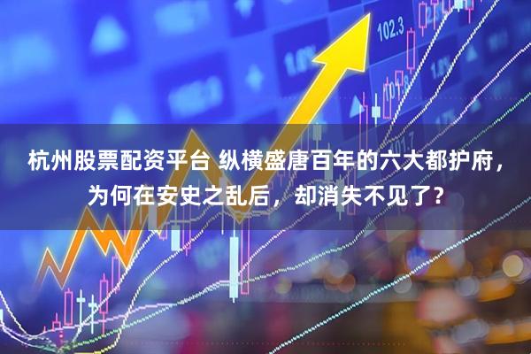 杭州股票配资平台 纵横盛唐百年的六大都护府，为何在安史之乱后，却消失不见了？